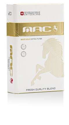 MAC King Round Corner White Gold